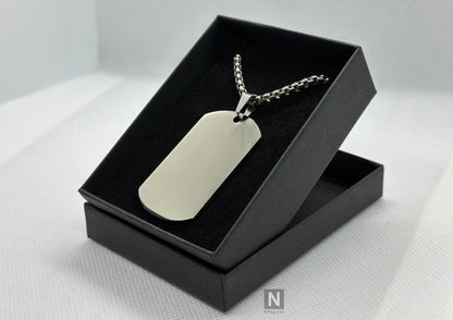 Albanischer Albania Adler Kette in | Silber, Schwarz | Optik