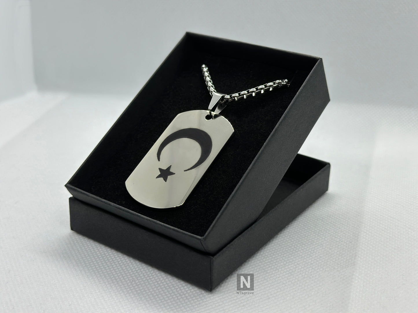 Türkei | Türkiye | Dogtag Kette in | Silber, Schwarz | Optik